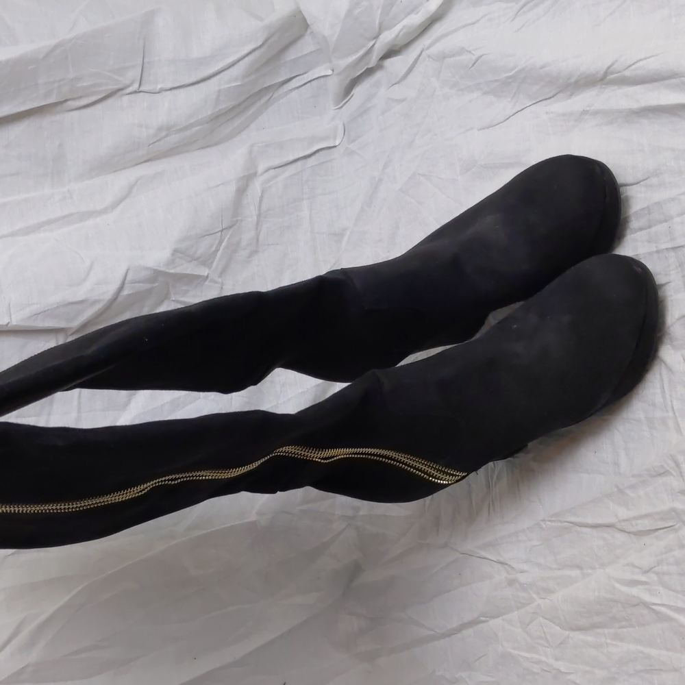 Soft black boots